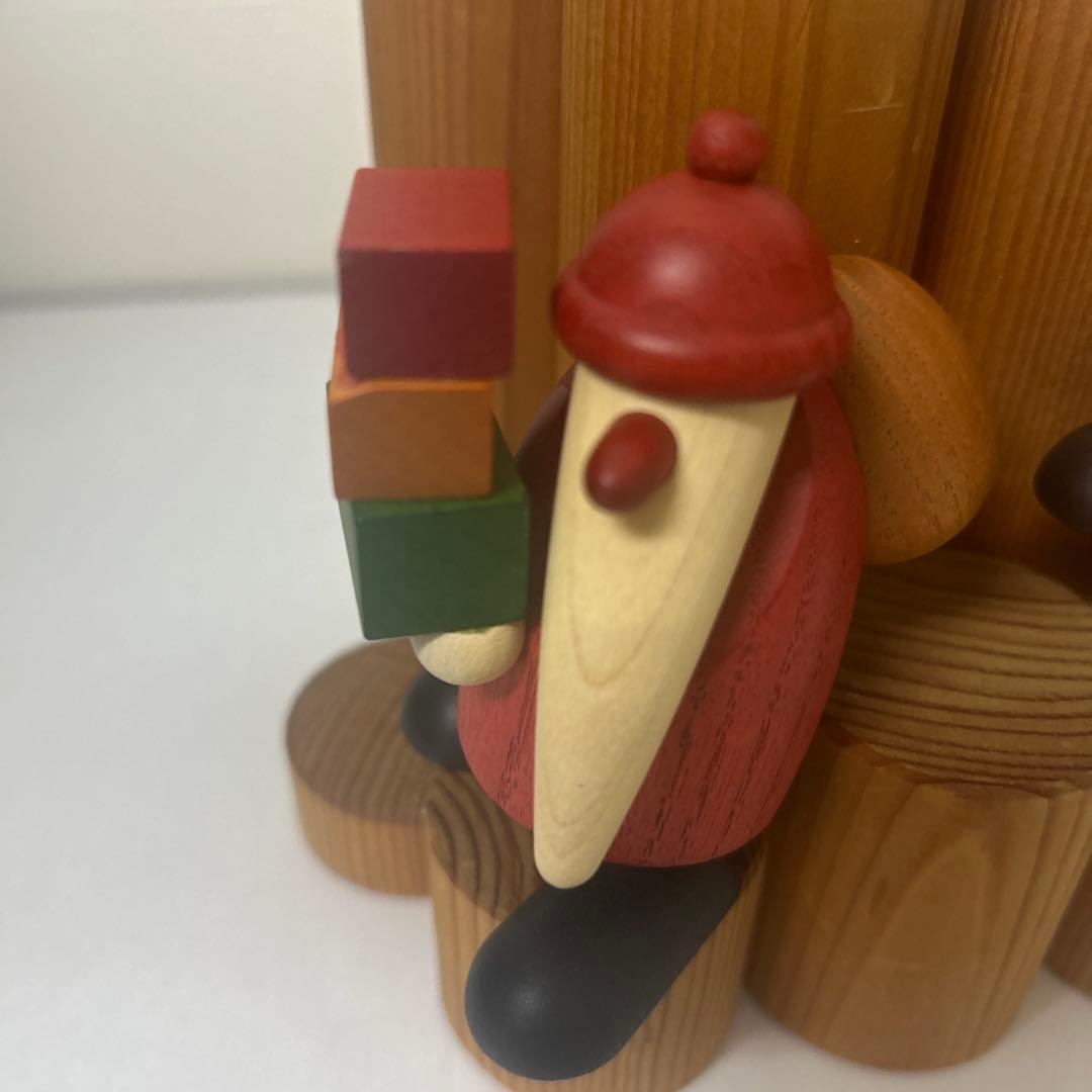 ドイツ民芸品　木製サンタクロース　 ３体