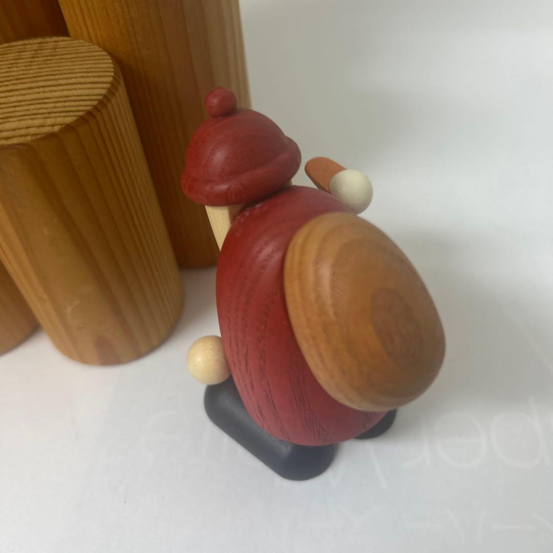 ドイツ民芸品　木製サンタクロース　 ３体