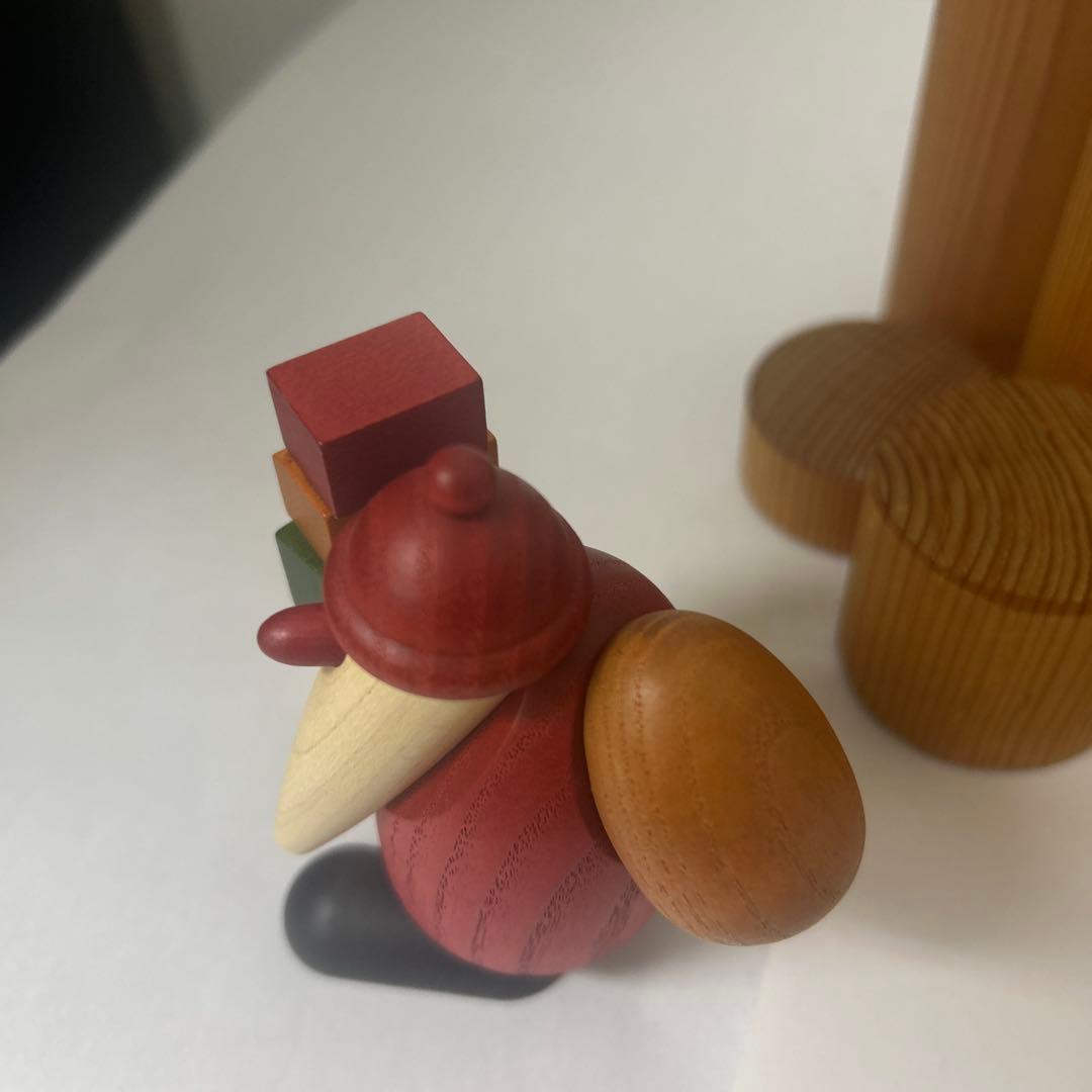 ドイツ民芸品　木製サンタクロース　 ３体