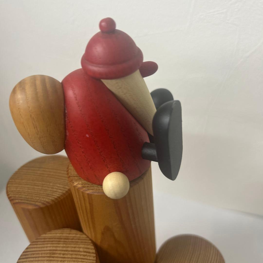 ドイツ民芸品　木製サンタクロース　 ３体