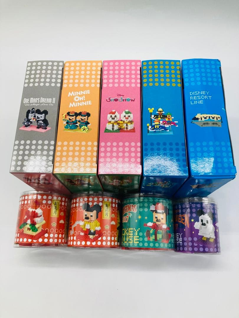 未開封　ディズニー　ナノブロック　nanoblock　9点セット　おばけミッキー