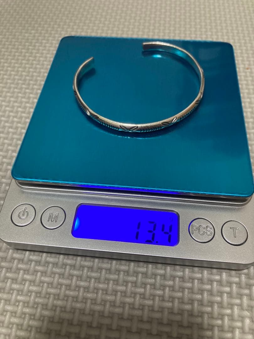 【新品】カレンシルバー　オープンバングル　ハンドメイド