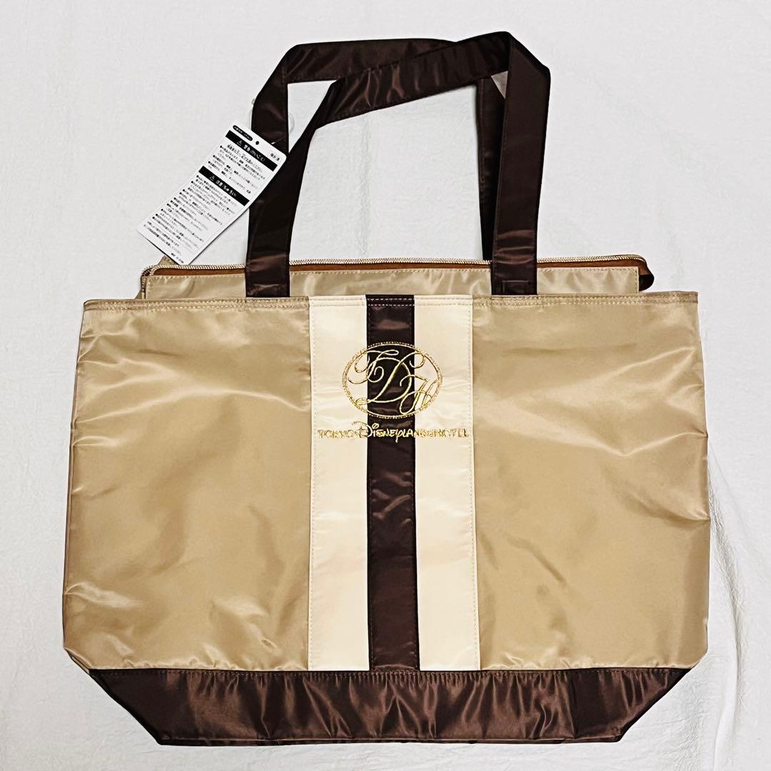 ディズニーランドホテル　トートバッグ　ミッキー　ミニー　ぬいぐるみバッジ