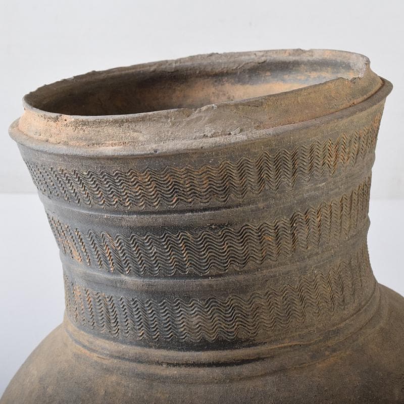 朝鮮美術　須恵器　新羅土器　新羅無細土　壷　V　R7929B