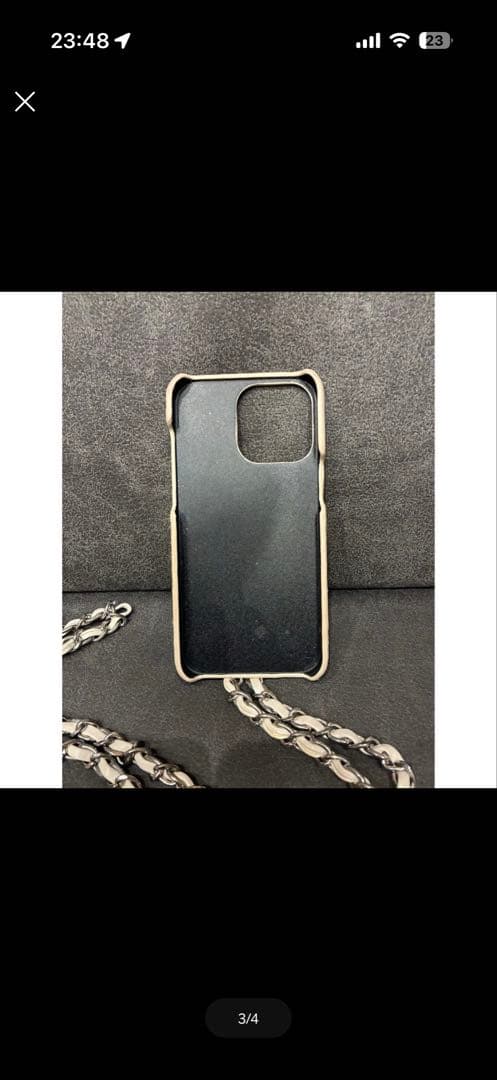 Darich iPhone 15proケースキルティングビジュー　チェーン、箱付