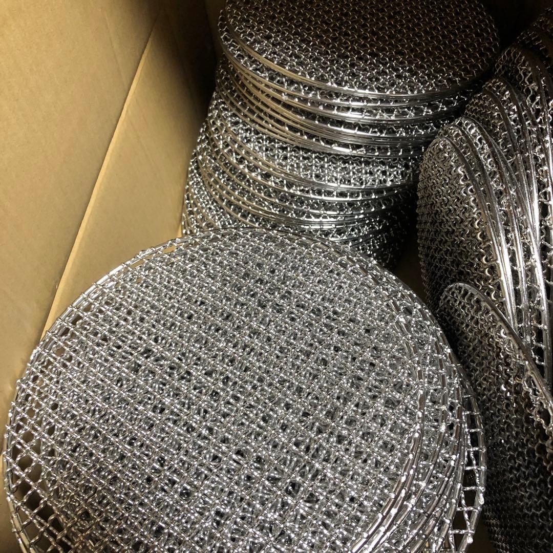 ステンレススチール 焼き網 直径27cm 59枚