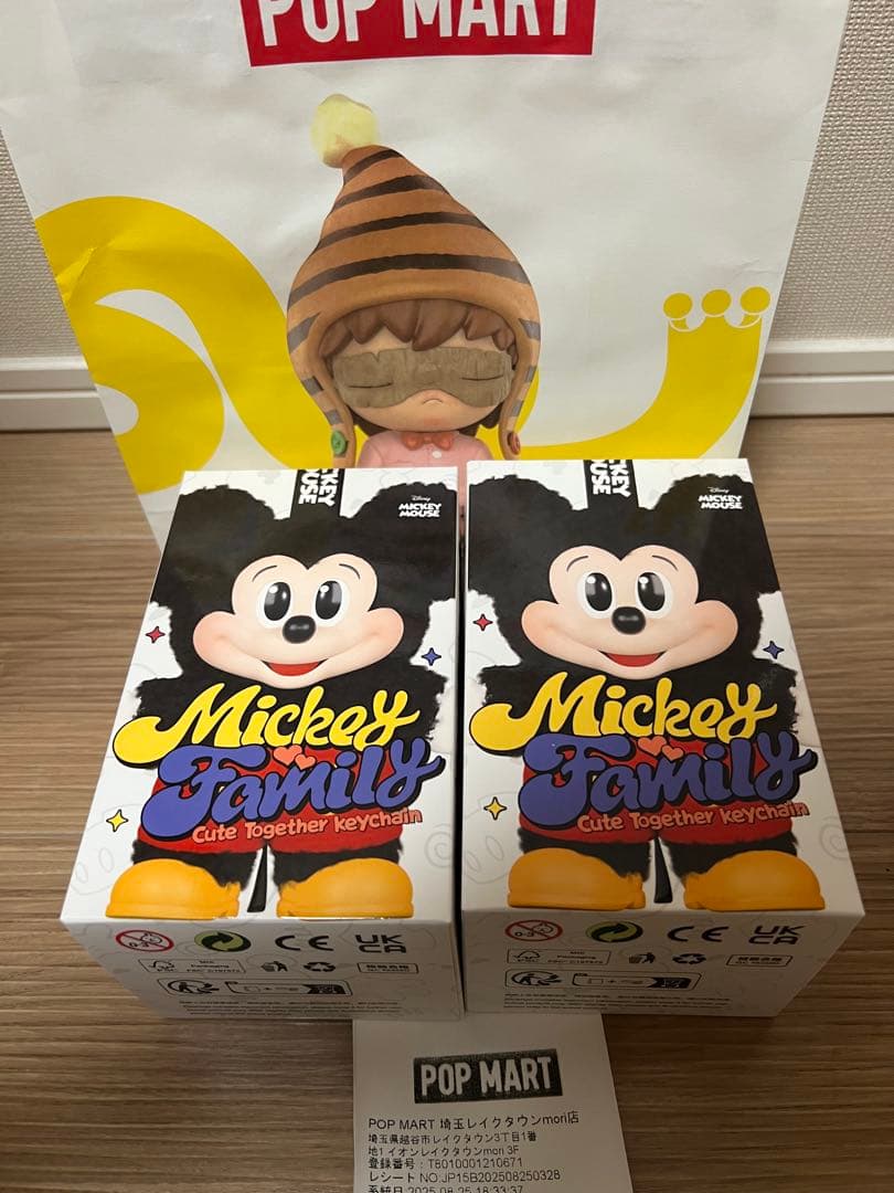 未開封★POPMART★ミッキーファミリー2個セットMickey family