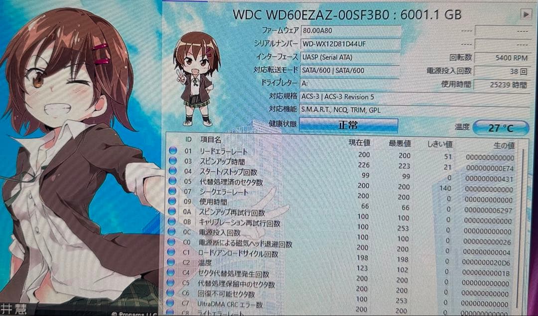 WesternDigital Blue 6TB HDD 6台