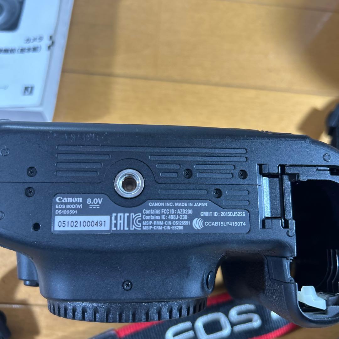 【ジャンク】Canon キヤノンEOS 80D EF-S デジタル一眼レフカメラ