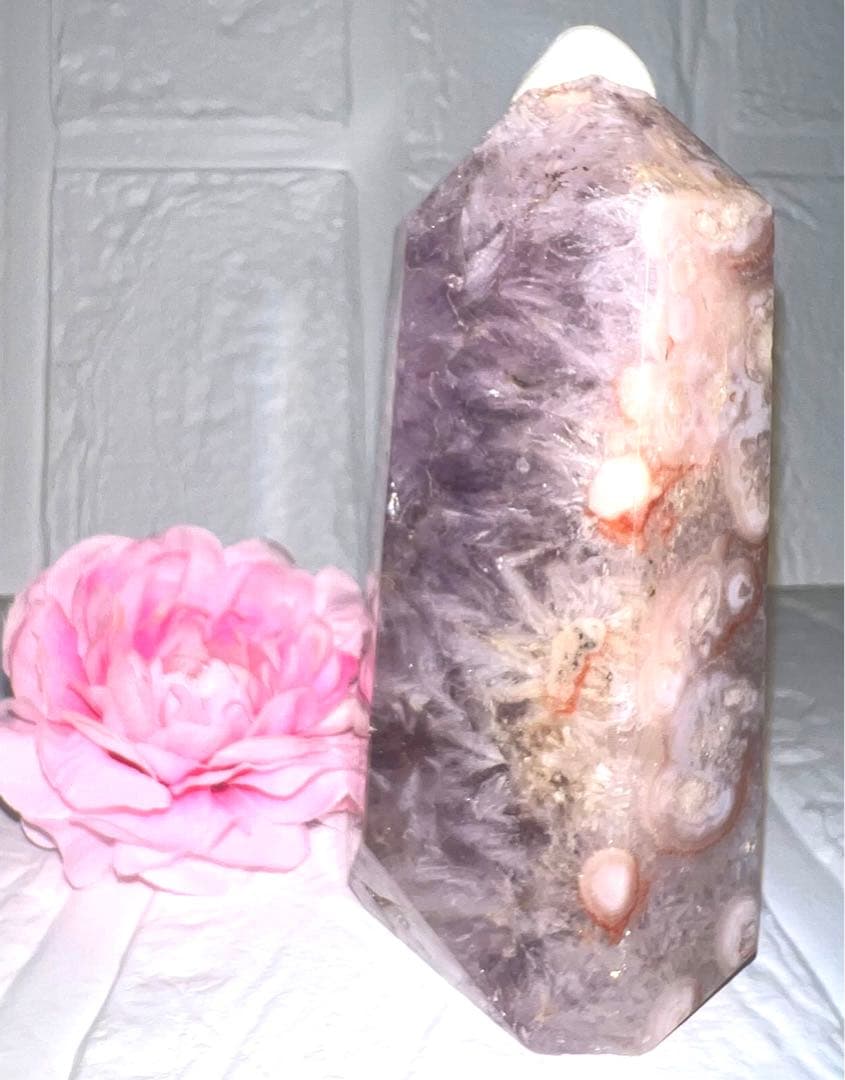 ⑬ピンクアメジスト♥️フラワーアゲート♥️タワー♥️花瑪瑙♥️桜瑪瑙♥️チェリーブロッサム