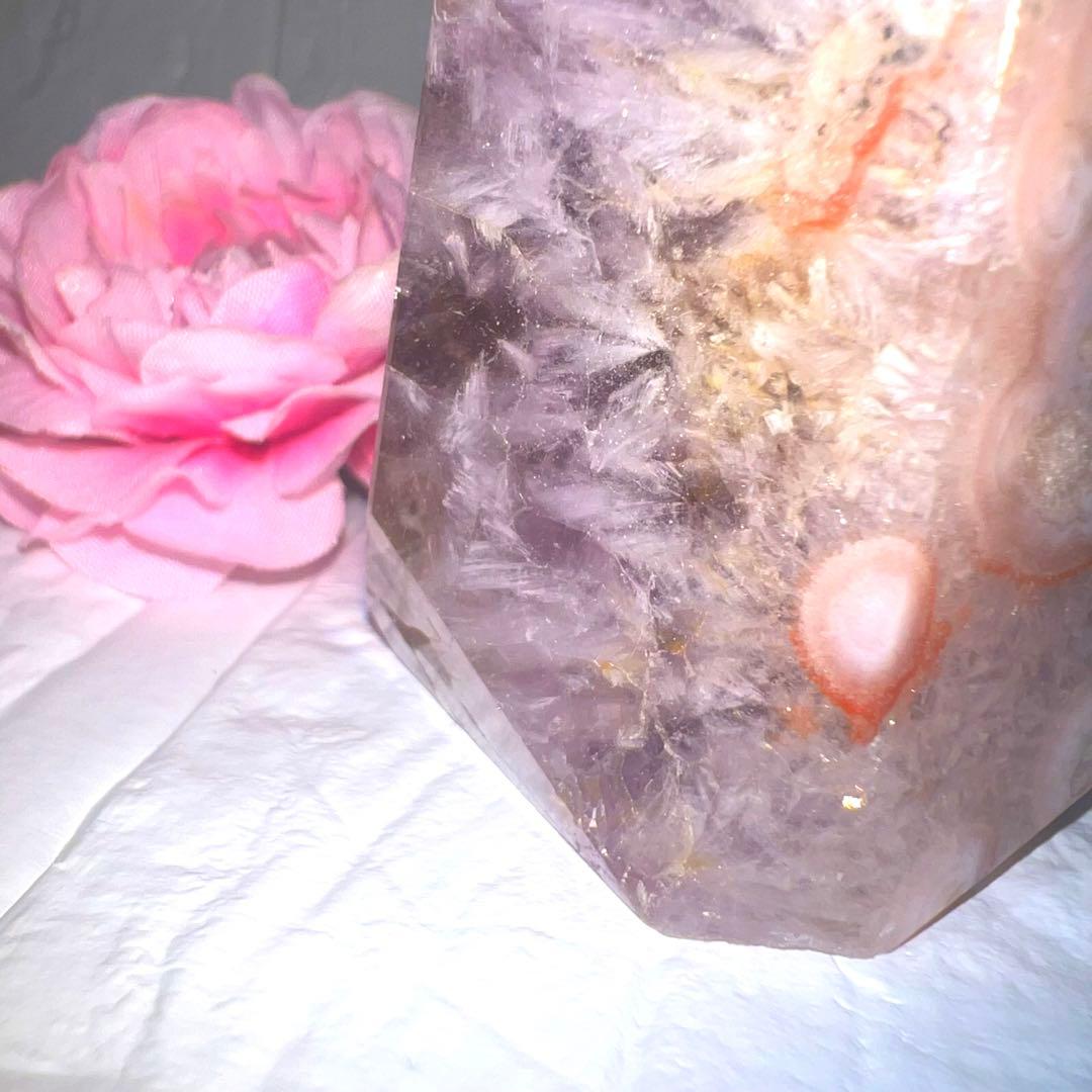 ⑬ピンクアメジスト♥️フラワーアゲート♥️タワー♥️花瑪瑙♥️桜瑪瑙♥️チェリーブロッサム