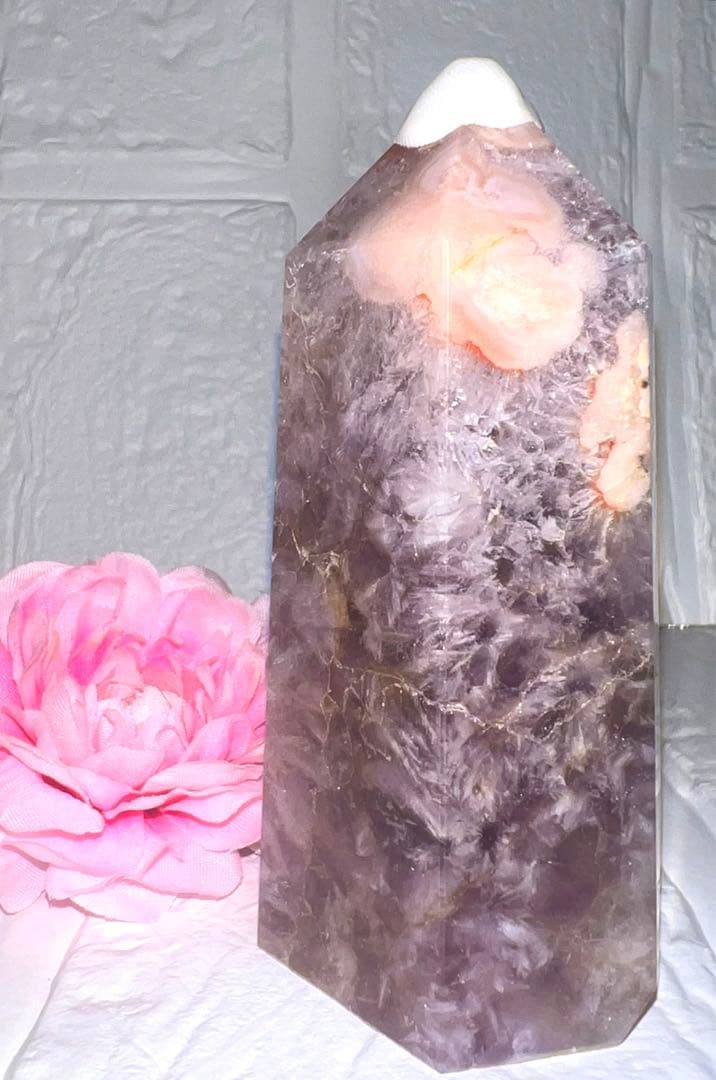 ⑬ピンクアメジスト♥️フラワーアゲート♥️タワー♥️花瑪瑙♥️桜瑪瑙♥️チェリーブロッサム