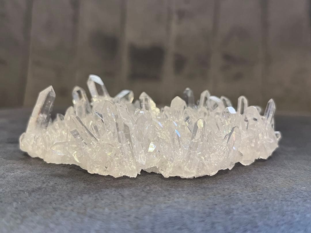 9cm高品質 水晶　クラスター