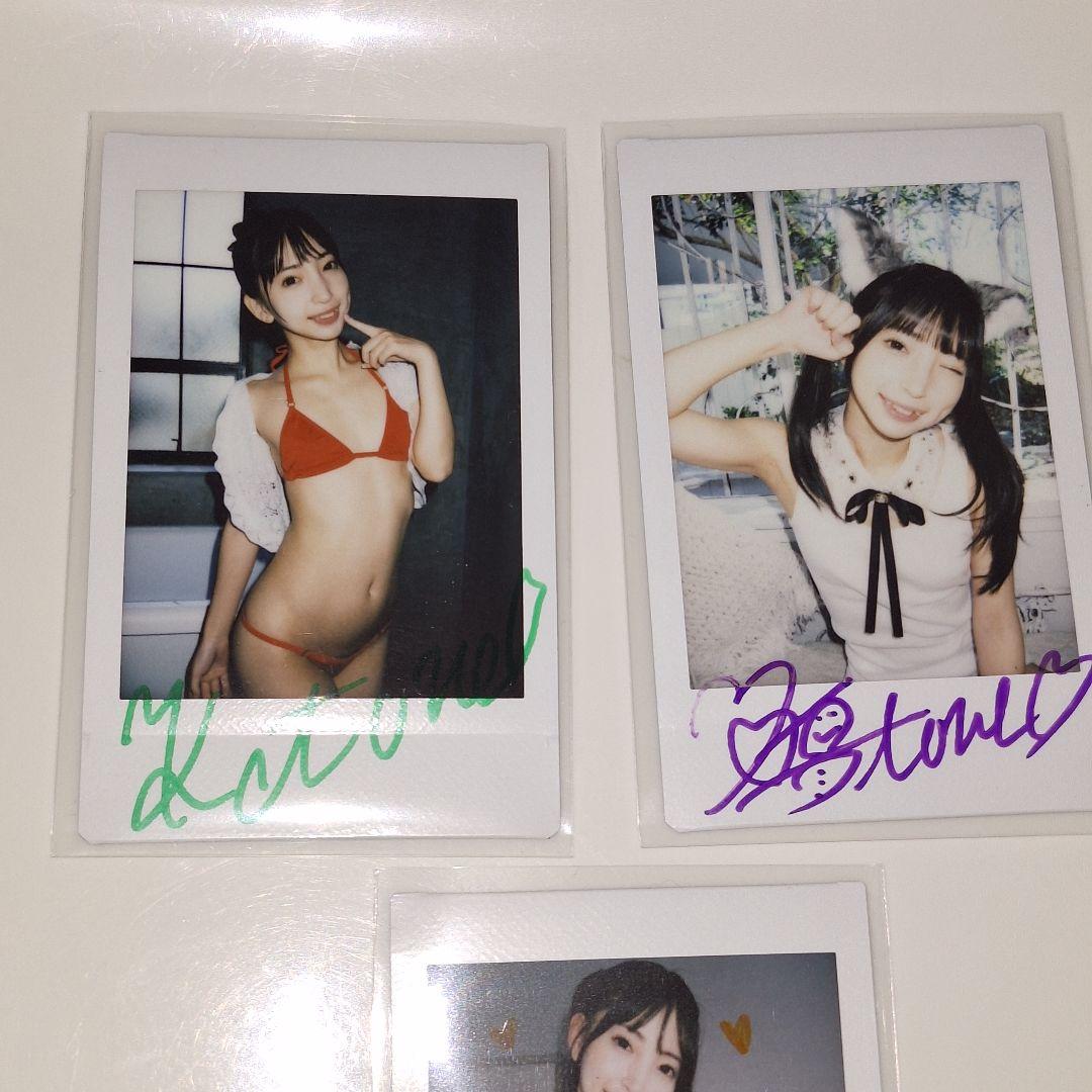 冬愛ことね　直筆サイン入り現場チェキ　３枚セット