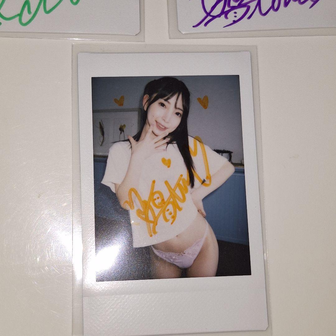 冬愛ことね　直筆サイン入り現場チェキ　３枚セット