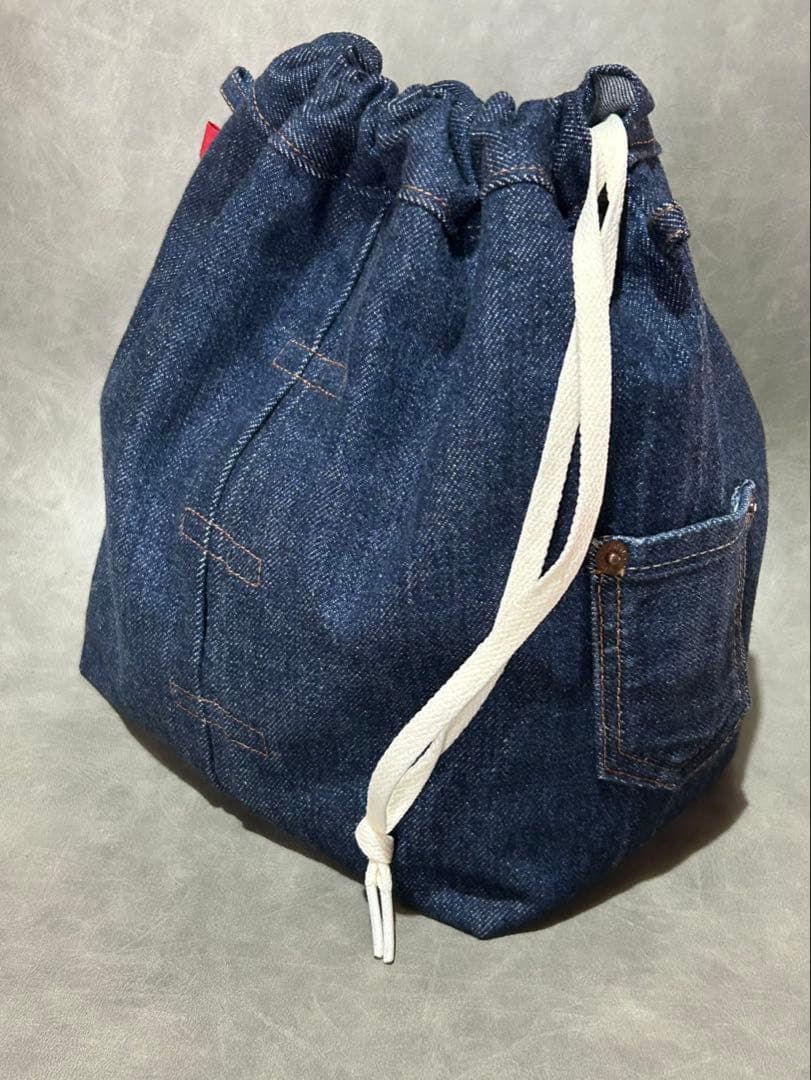 デニム巾着