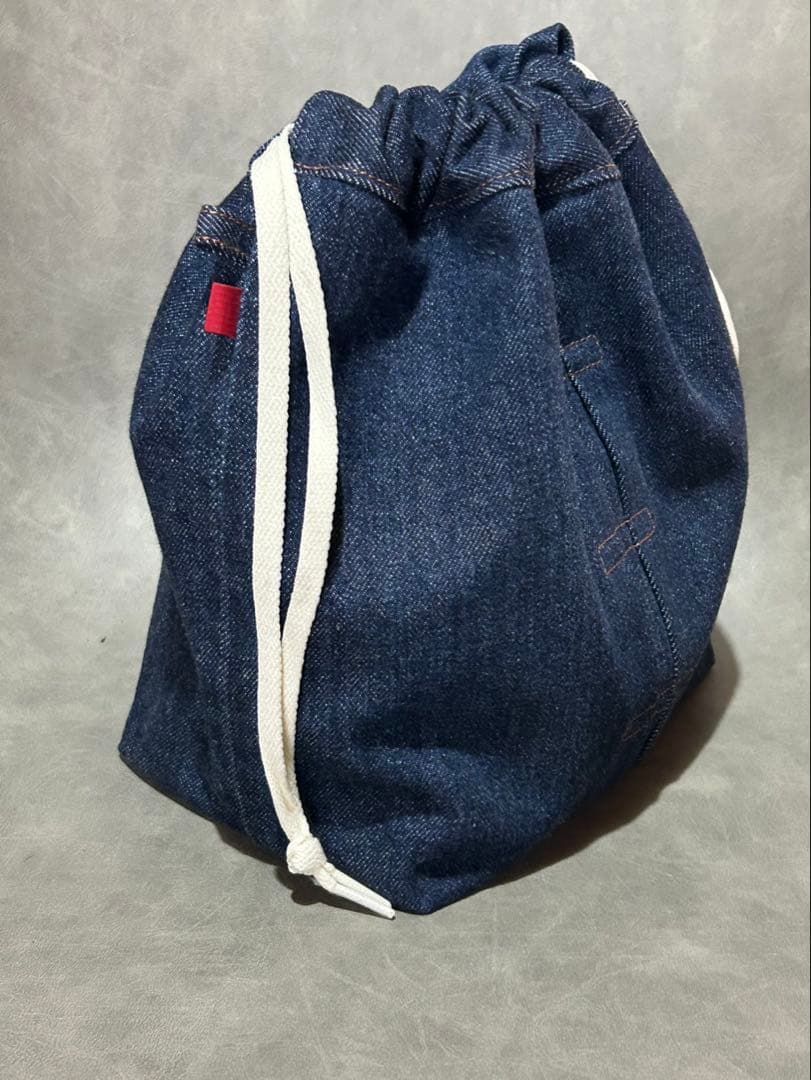 デニム巾着