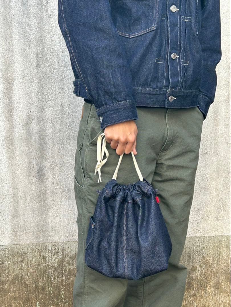 デニム巾着