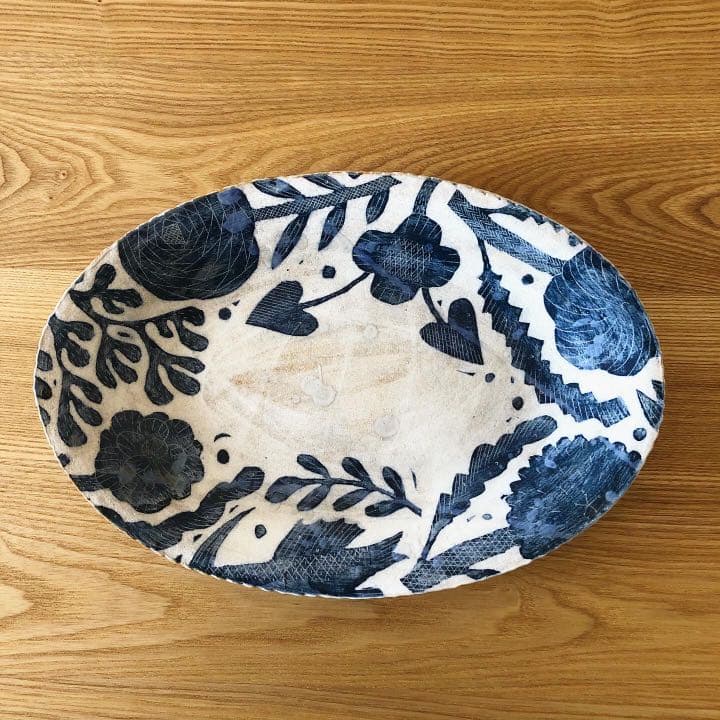 鹿児島睦さん 器 オーバルプレート ラージサイズ