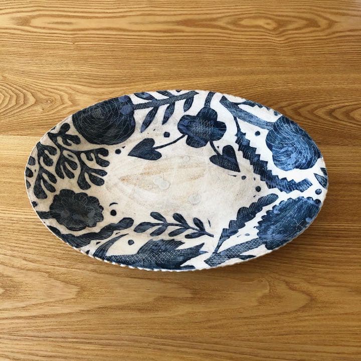 鹿児島睦さん 器 オーバルプレート ラージサイズ