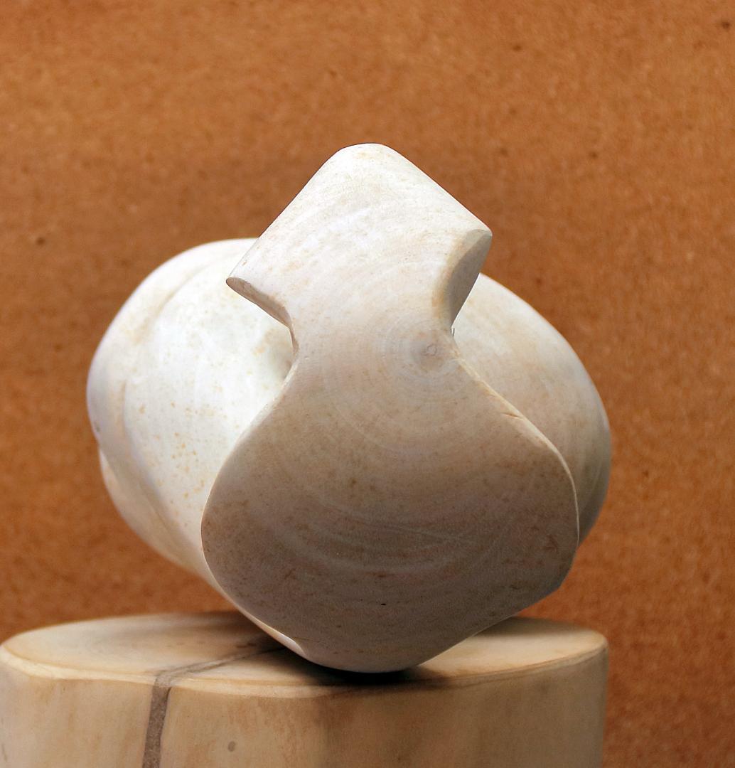 蛇ヘビの一彫刻モチノキ自作品作りました。