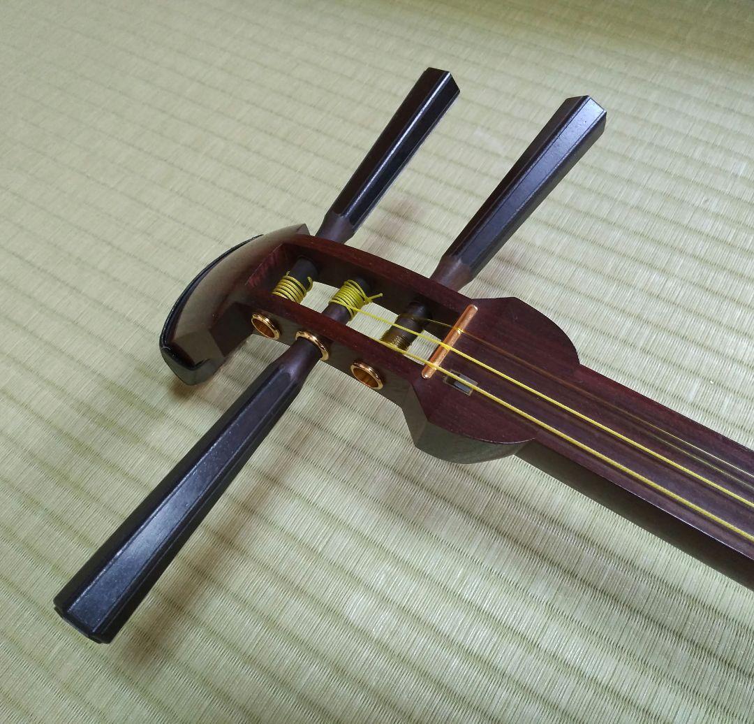 ✨ 美品 ★三味線 & ケース付 【短棹寄り】