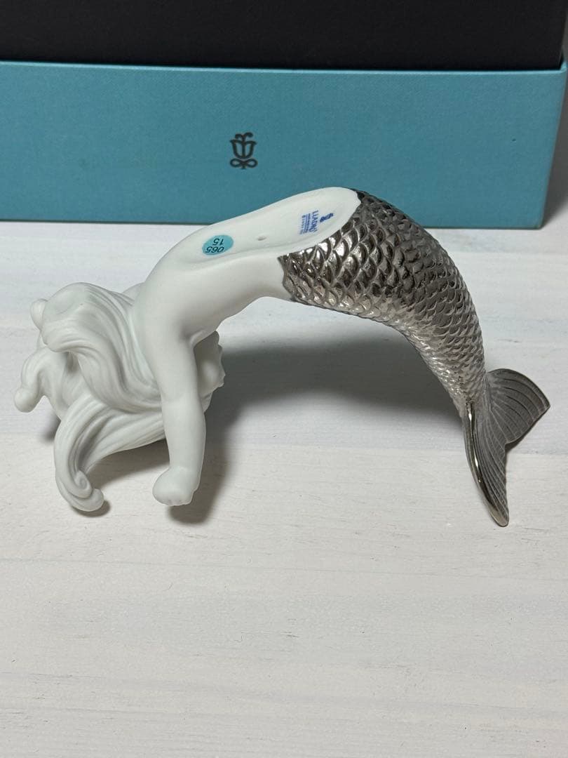 リヤドロ無邪気なマーメイド美品希少人魚置物