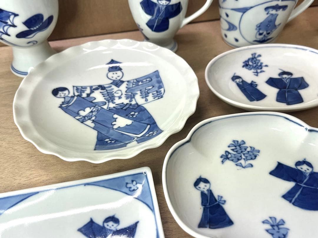 か*ん様 有田焼 青花 皿など色々まとめて ばら 14点