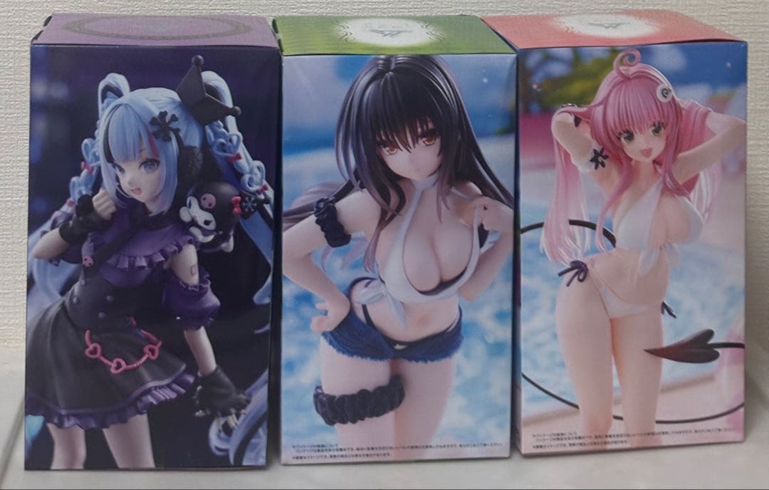 初音ミク 雪ミク×クロミ、ToLOVEるダークネス 古手川唯、ララ フィギュア