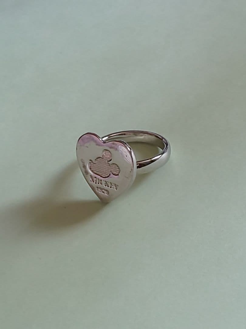 希少かも ディズニー ミッキー 1928 シルバーリング ハート MICKEY