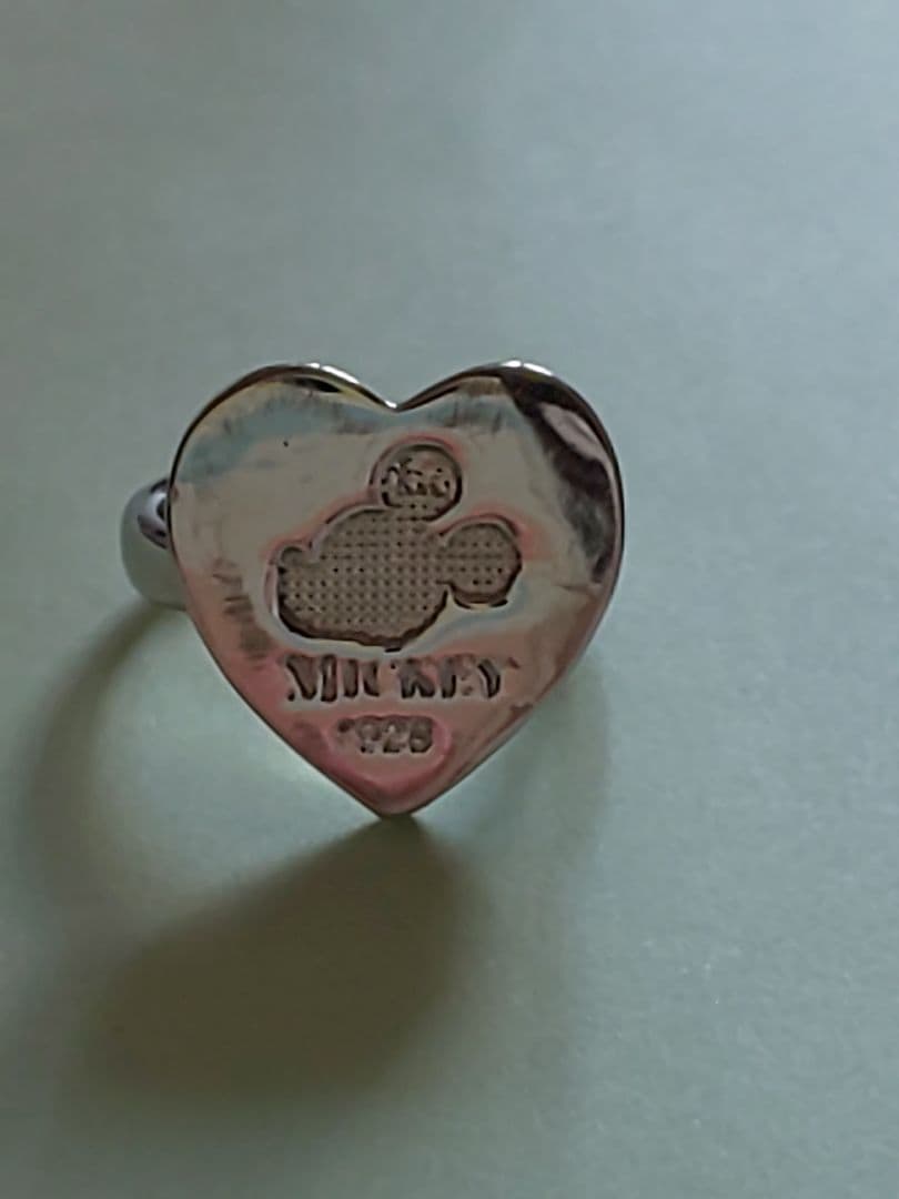 希少かも ディズニー ミッキー 1928 シルバーリング ハート MICKEY