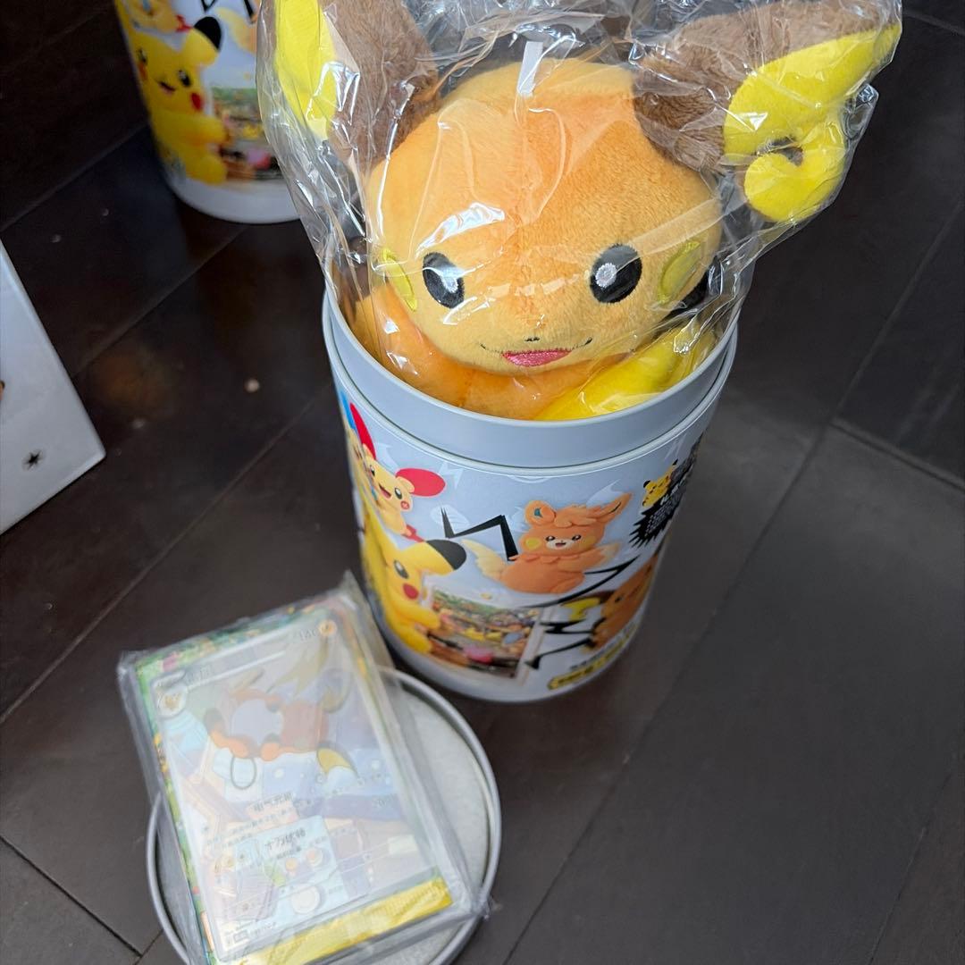 中国限定 ポケモンカード ライチュウ ぬいぐるみカードディスプレイギフトボックス