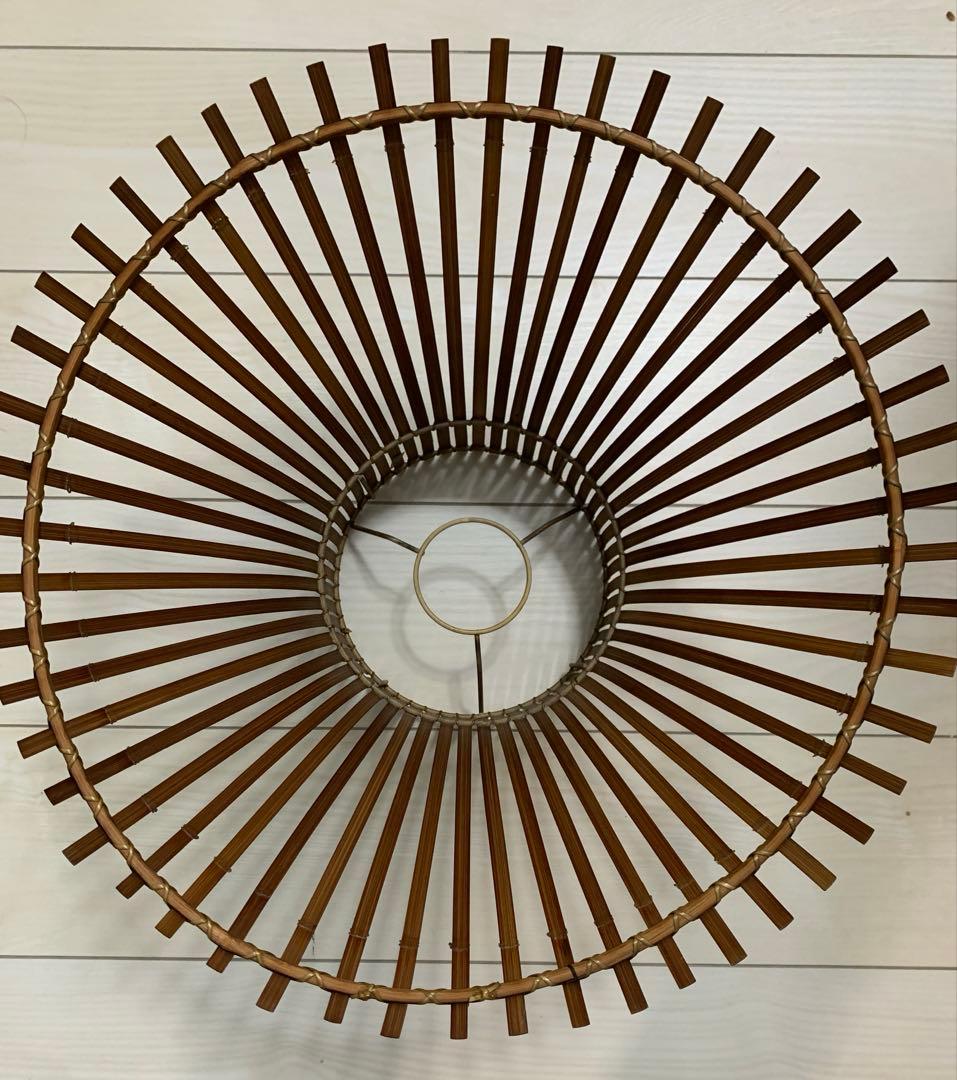 北欧調のペンダントライト 花柄刺繍 アンティーク VINTAGE 昭和レトロ