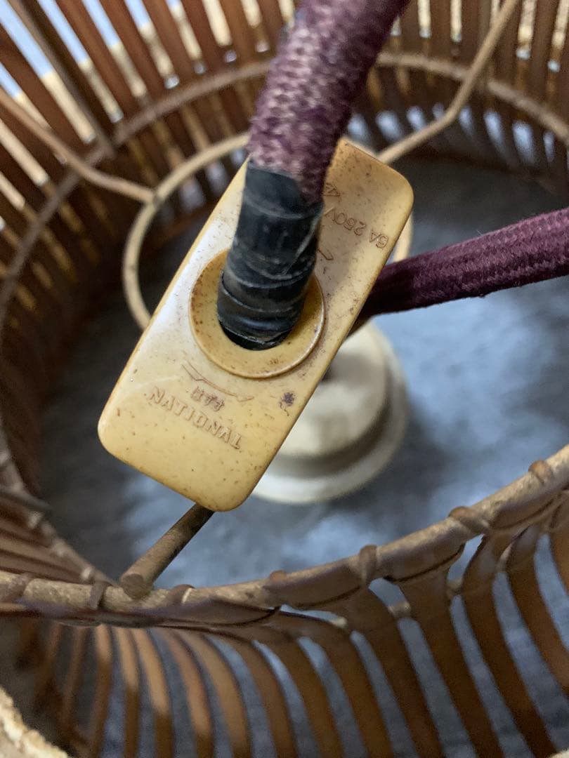 北欧調のペンダントライト 花柄刺繍 アンティーク VINTAGE 昭和レトロ