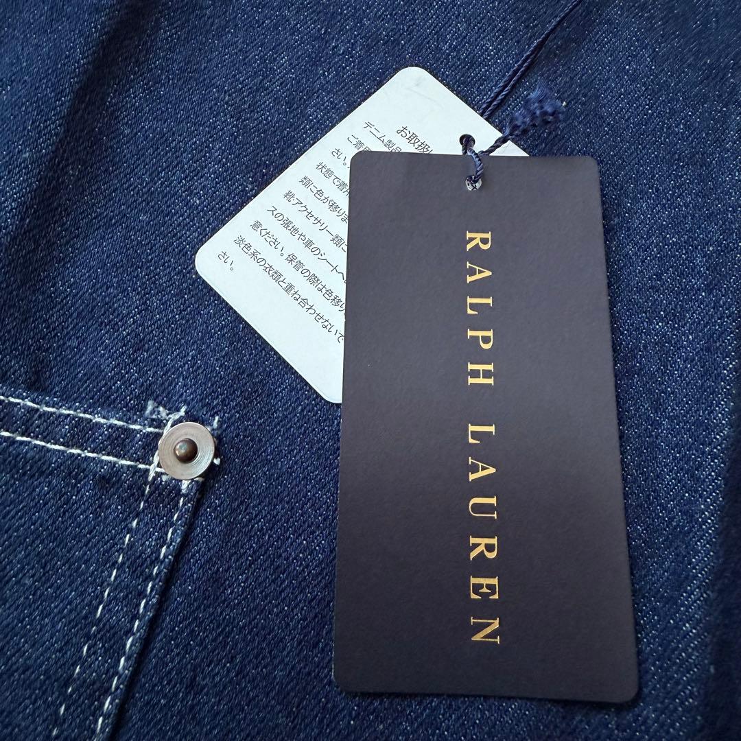 未使用 RALPH LAUREN  デニム ポニー刺繍 ソムリエエプロン