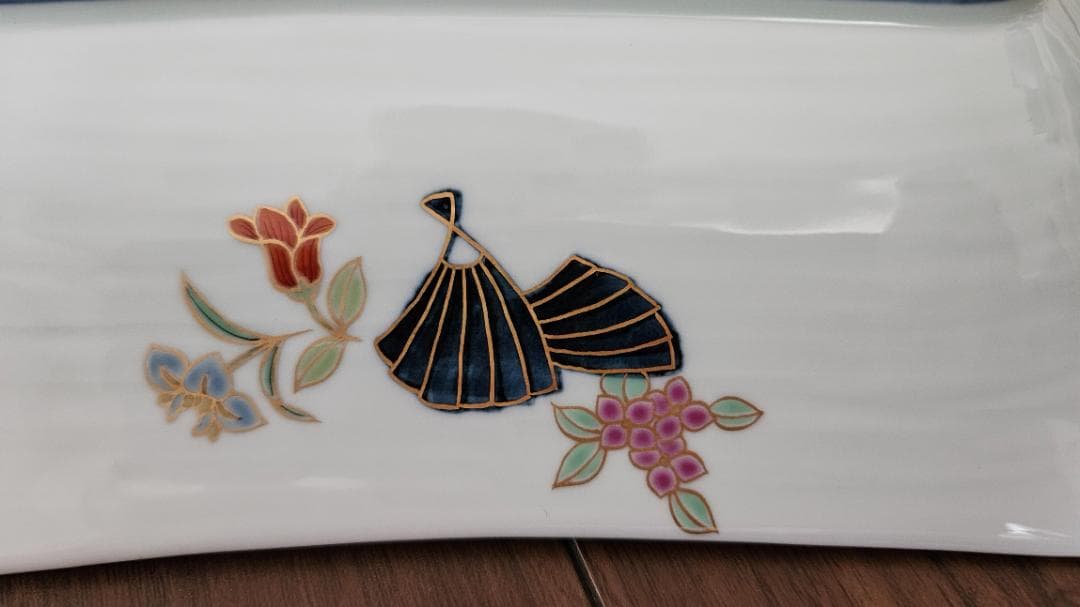 有田焼（賞美堂）　花柄の陶磁器皿6点セット