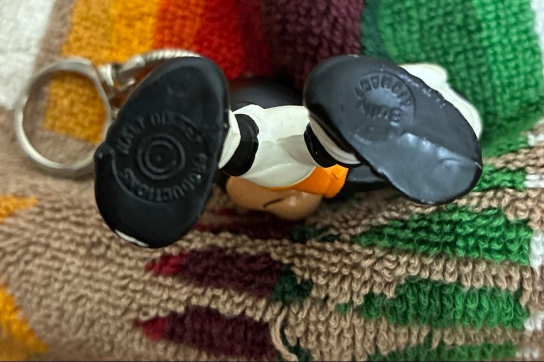 ディズニー　ミッキー　キーホルダー　靴　レトロ　ドナルド　ヴィンテージ