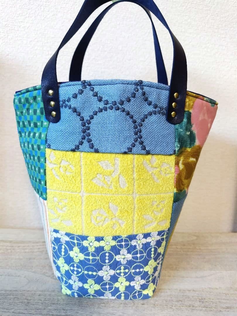 ミナペルホネン、ハンドメイドトートバック