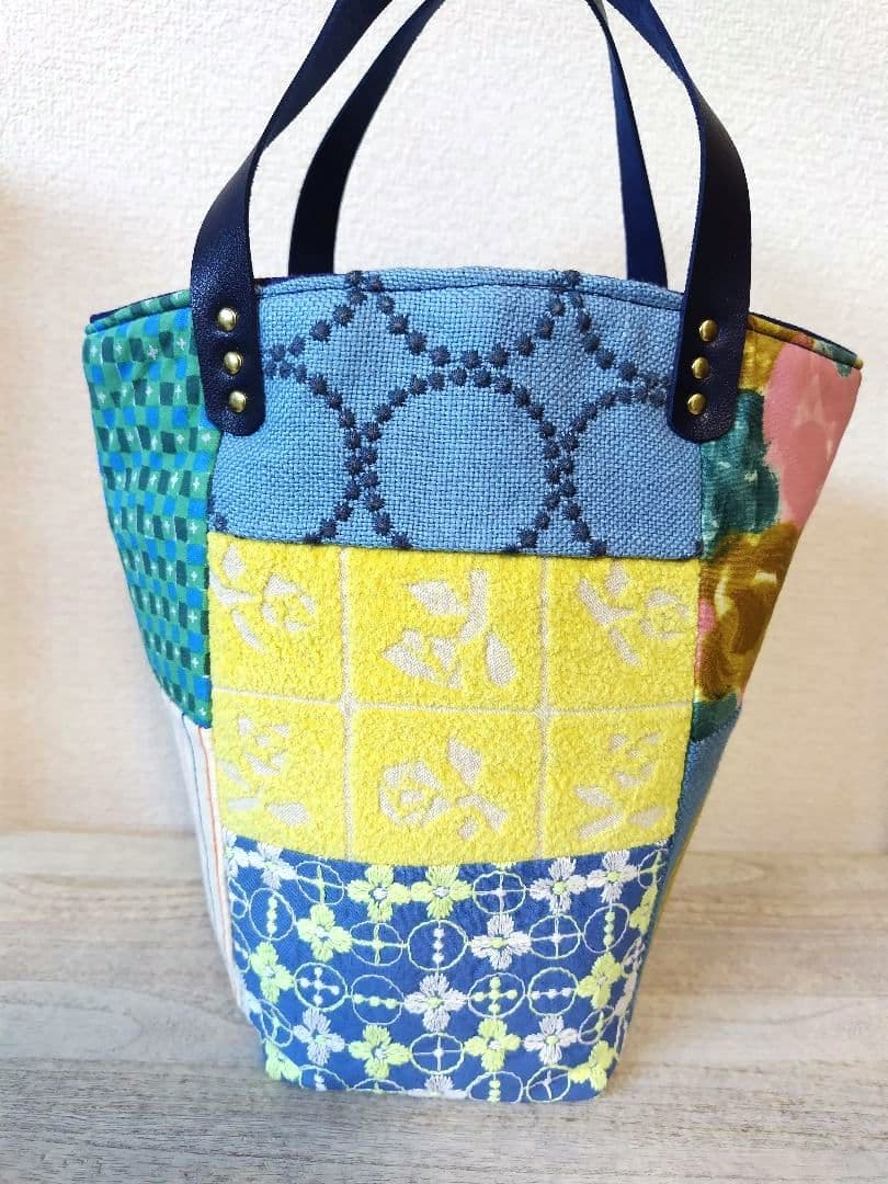 ミナペルホネン、ハンドメイドトートバック