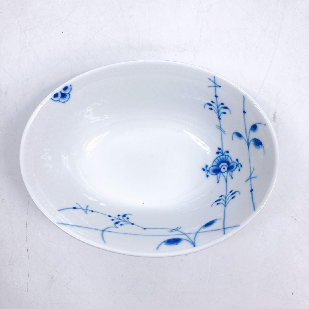 新品未使用 ロイヤルコペンハーゲン ブルーパルメッキ オーバルボウル ペア