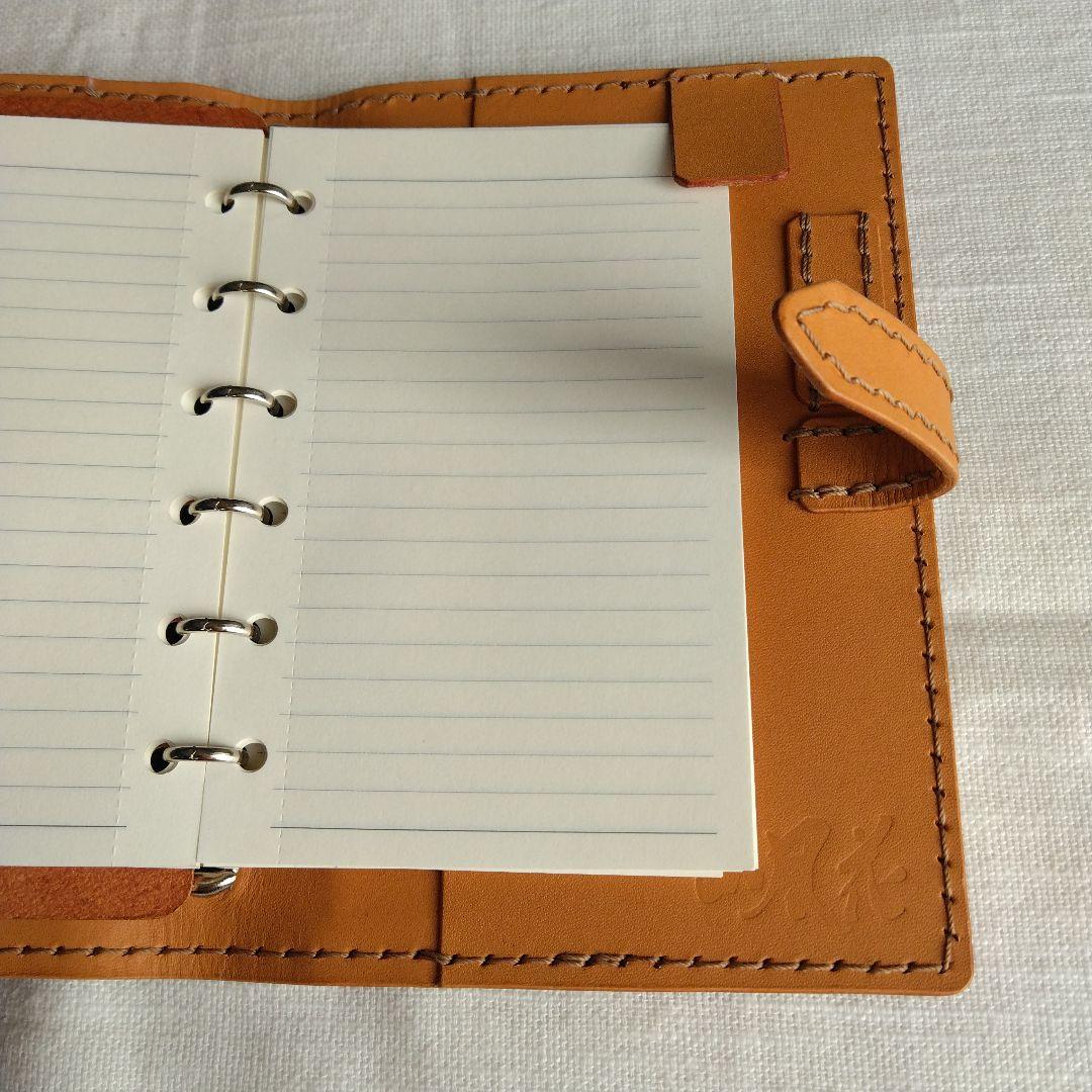 システム手帳　エルバマット　レンガ B7ミニ6穴用　フラットタイプ