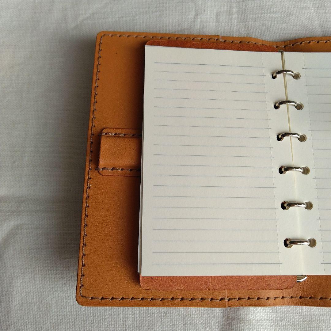 システム手帳　エルバマット　レンガ B7ミニ6穴用　フラットタイプ