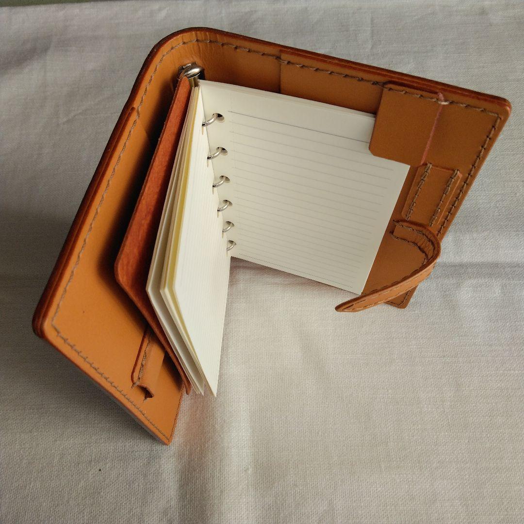 システム手帳　エルバマット　レンガ B7ミニ6穴用　フラットタイプ