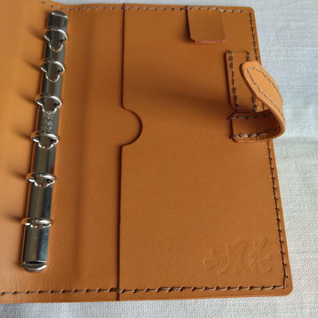 システム手帳　エルバマット　レンガ B7ミニ6穴用　フラットタイプ