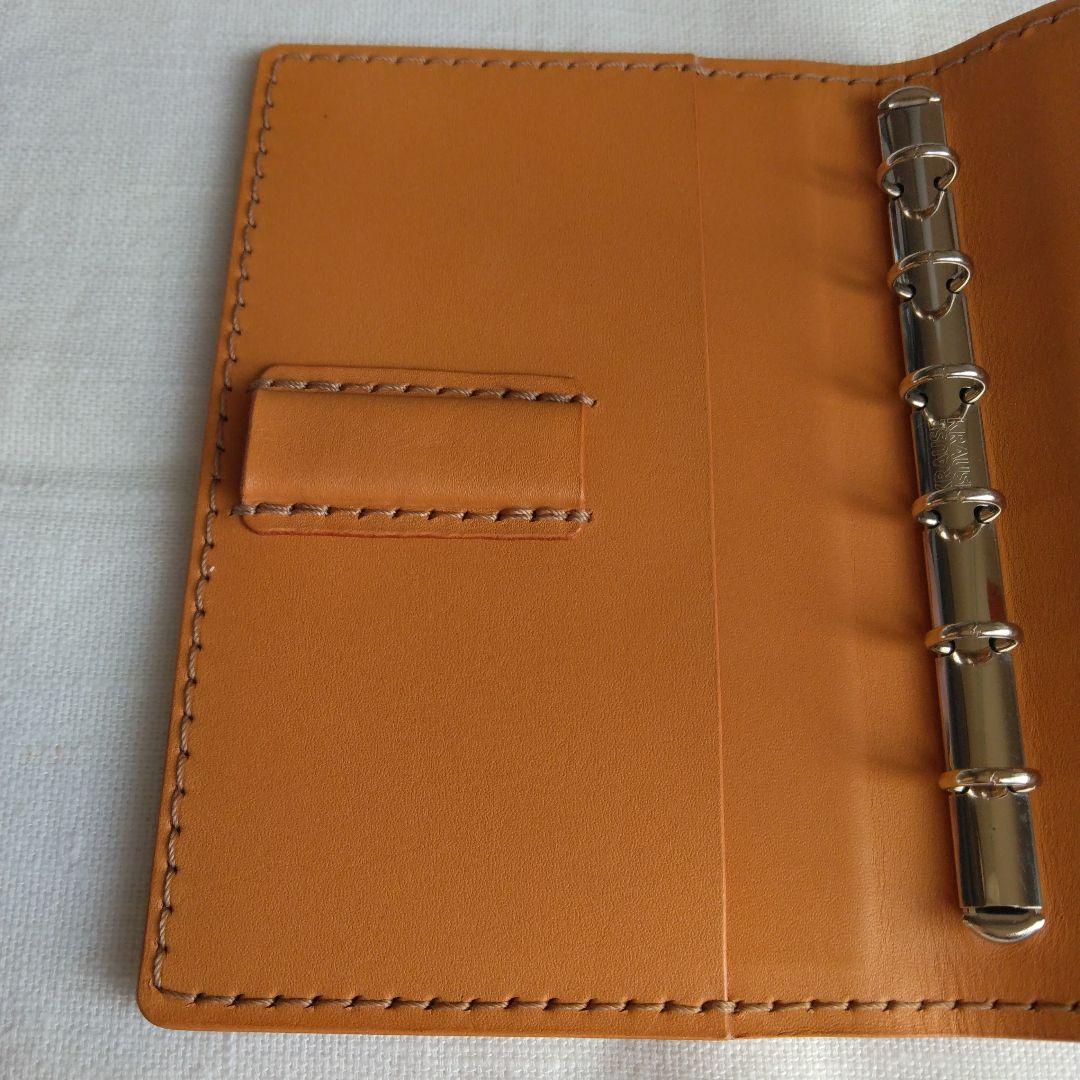 システム手帳　エルバマット　レンガ B7ミニ6穴用　フラットタイプ