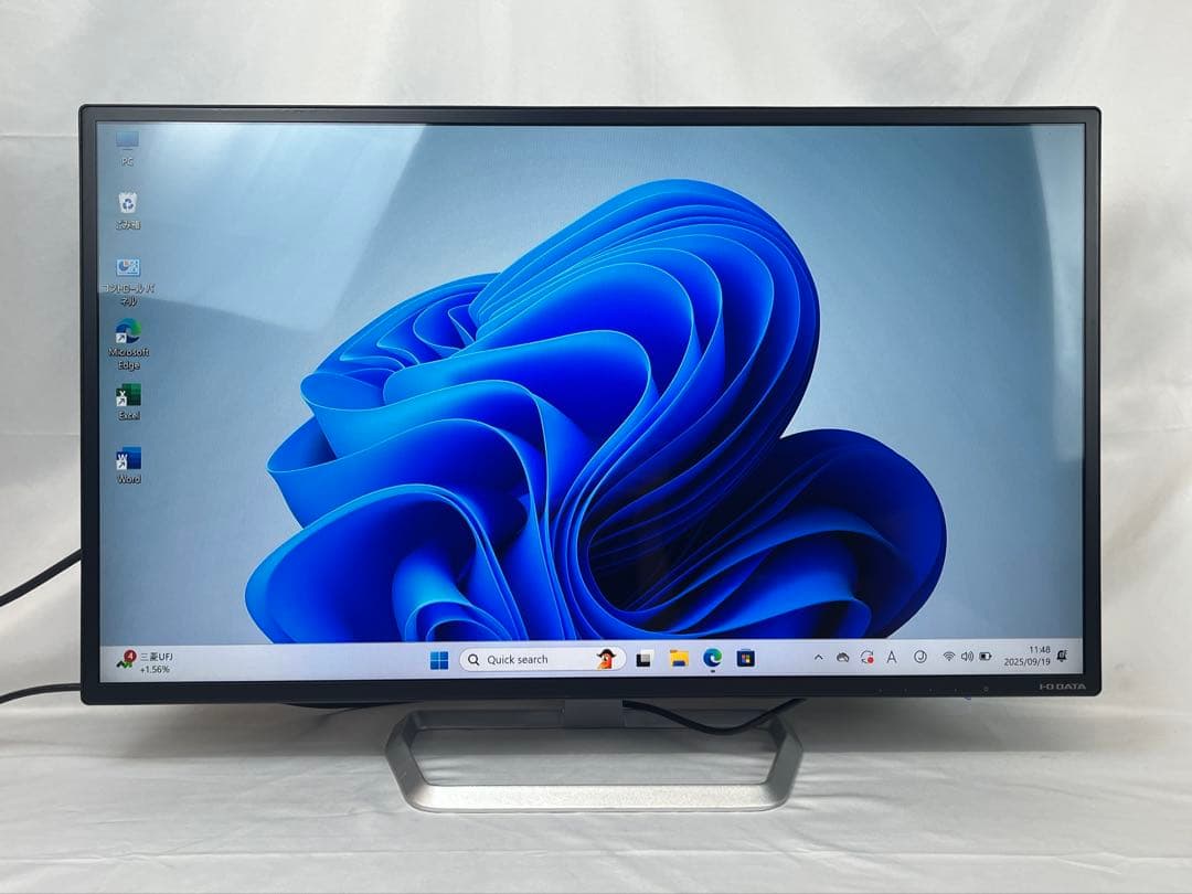 大画面IODATA 31.5インチモニター DF321XDB　内蔵スピーカー