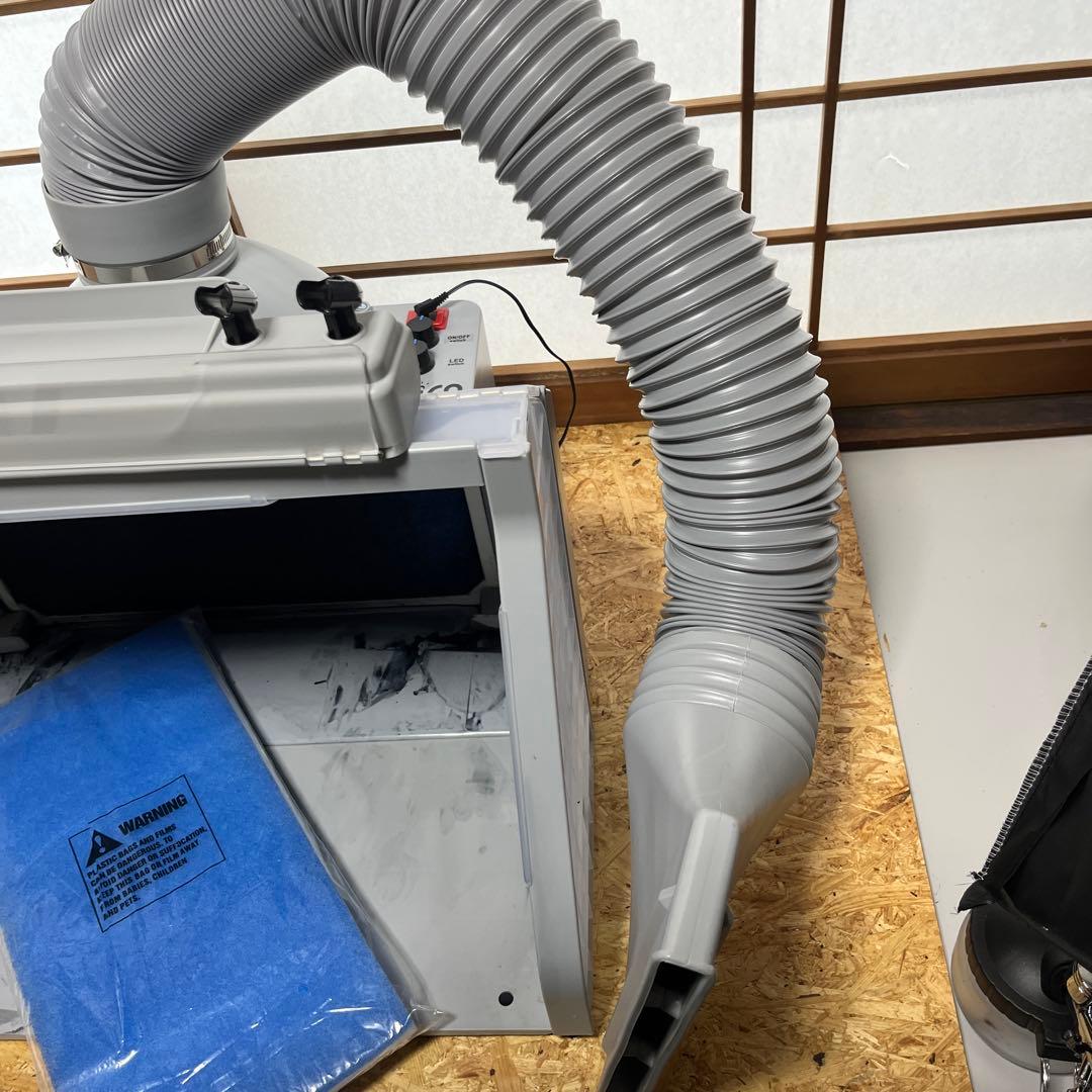 エアブラシ　塗装ブース　換気　使用5時間程度