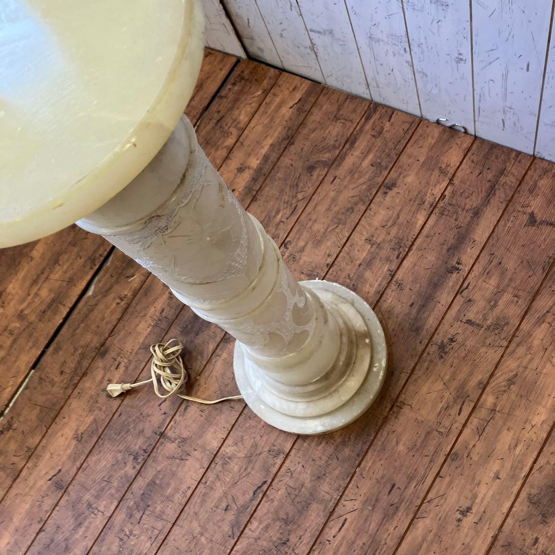 アンティーク ドマン 大理石 フロアライト 照明器具 間接照明 花台 花瓶台