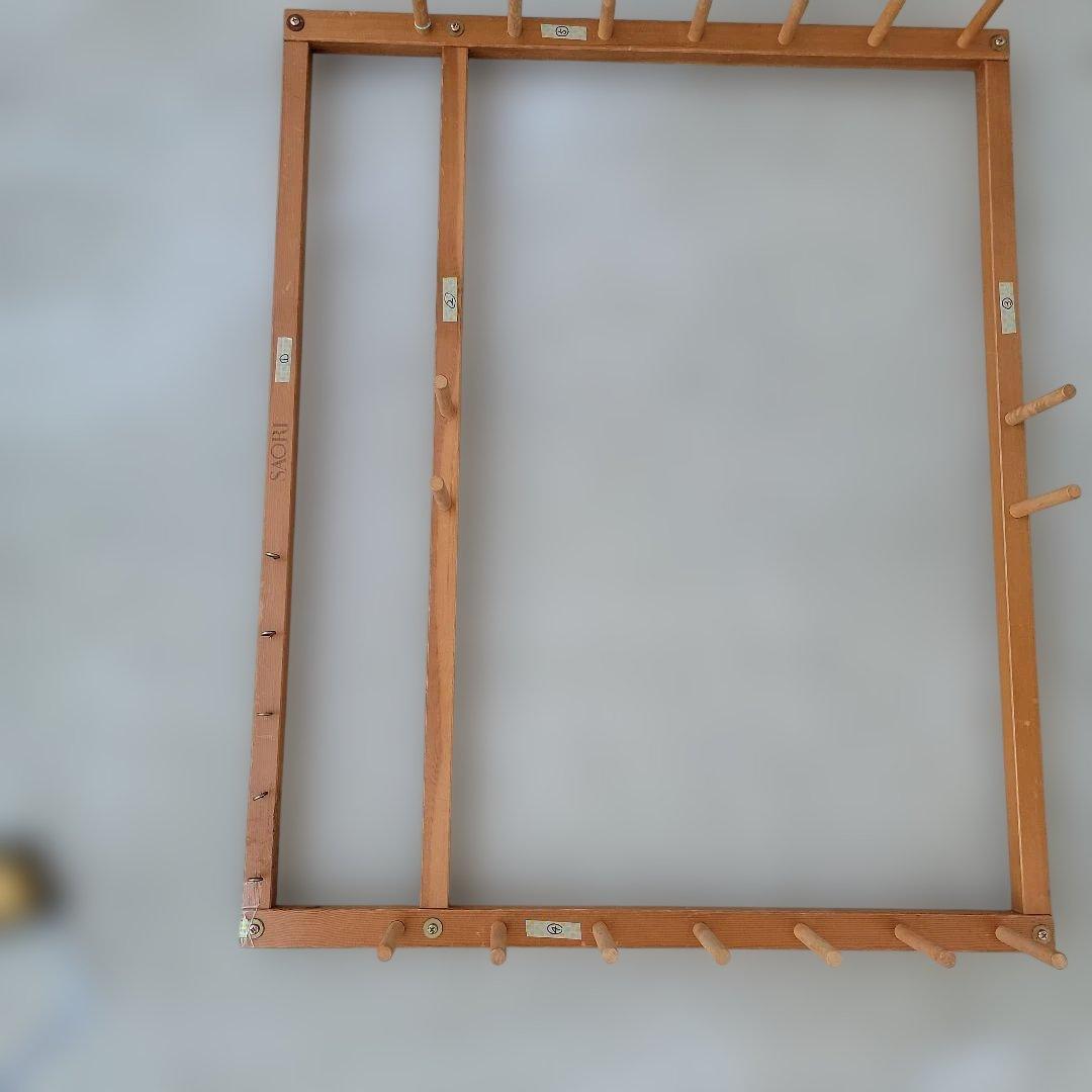 機織り道具　さをり　SAORI 整経台　木製　機織り道具　たて糸