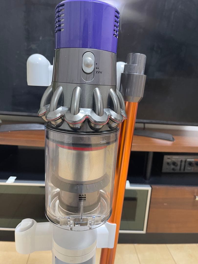 【美品】dyson V10 SV12　純正フロアドック付エコーモード73分